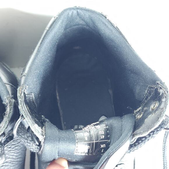 Dr Martens 10963 Vtg US M8 /L9 Black Leather Lace Up Ankle Combat Boots - Picture 11 of 16